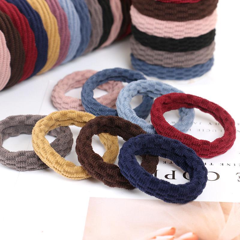 20PCS Women Girls Simple Basic Elastic Hair Bands Ties Scrunchie Holder Rubber Bands Fashion Headband Hair Accessories