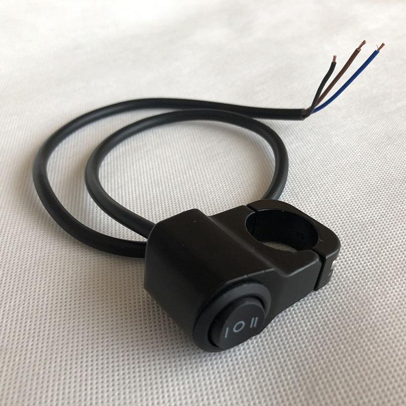 22 см 7/8 дюйма из алюминиевого сплава, переключатель фар на руль мотоцикла, трехпозиционный водонепроницаемый переключатель, 12 В, противотуманный прожектор, ретро-переключатель