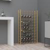VidaXL Bottle Rack for 72 Bottles Gold Metal 340913