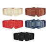 Wide Buckle Corset Waist Belt PU Leather Waist Bands  For Skirts Dress Top Clothes Jeans