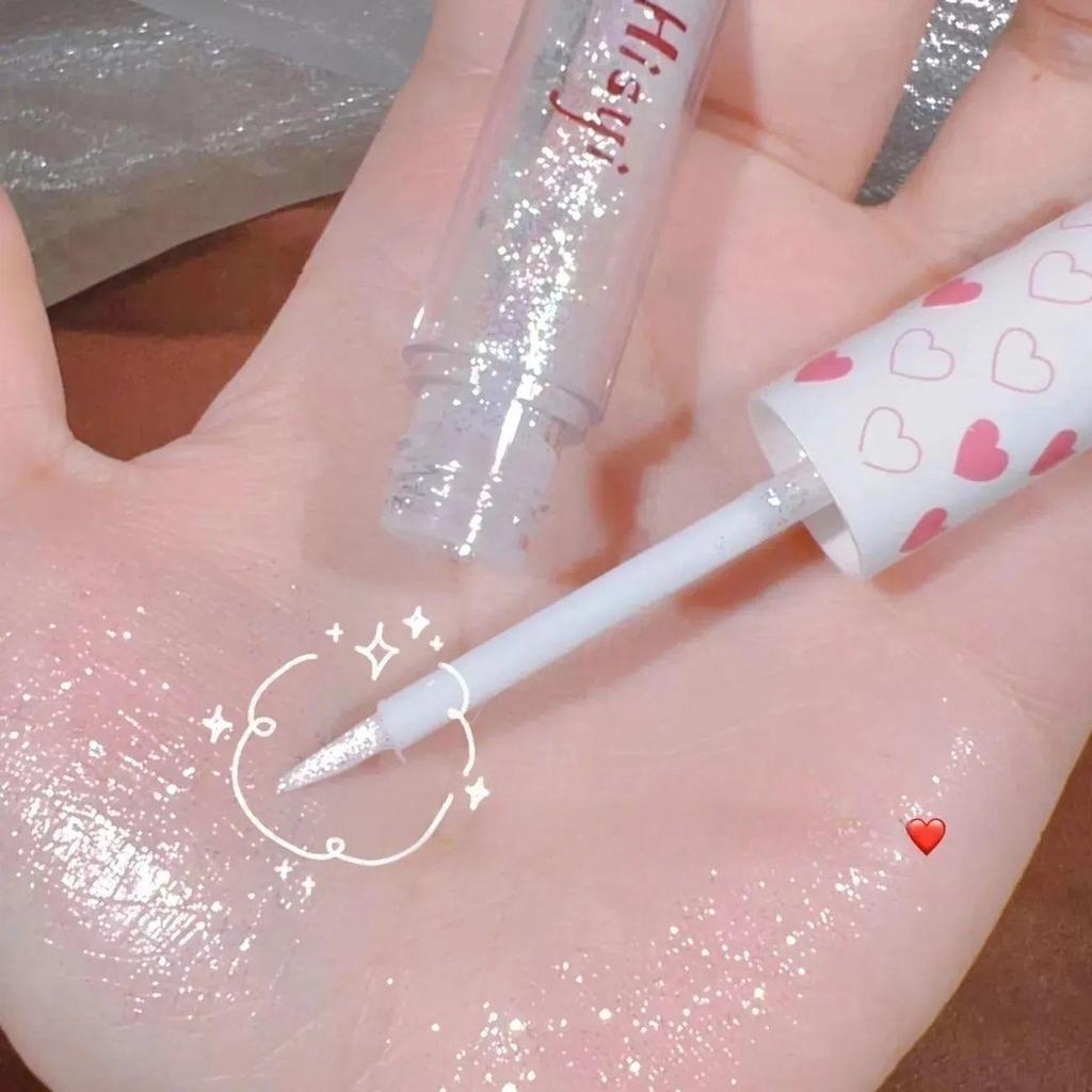 Жидкие тени для век, хайлайтер, тени для век, мерцающие водостойкие блестящие стойкие блестки, осветляющие макияж