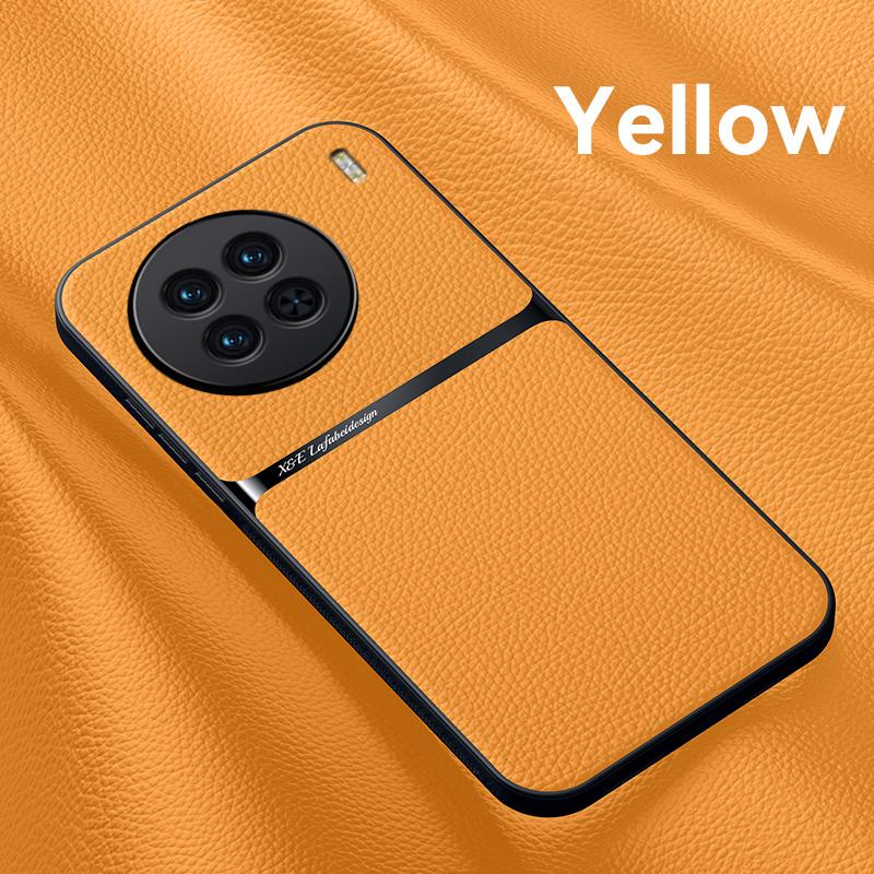 Чехол для Vivo X90 Pro Plus, роскошный кожаный чехол для телефона с магнитной подставкой для VIVO X90 X90Pro + бампер, противоударный автомобильный держатель, задняя крышка