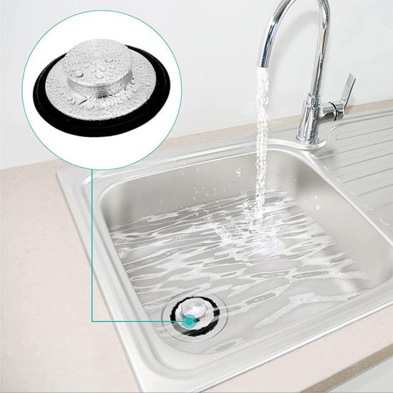 1 комплект, сито для раковины, многоразовое, удобное, износостойкое, из нержавеющей стали, пробка для кухонной раковины, сито, бытовые принадлежности