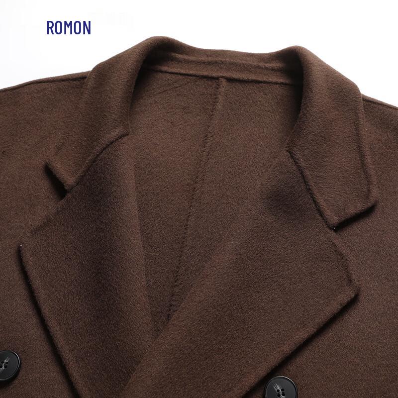 ROMON Мужское двубортное пальто средней длины E, 70% шерсти
