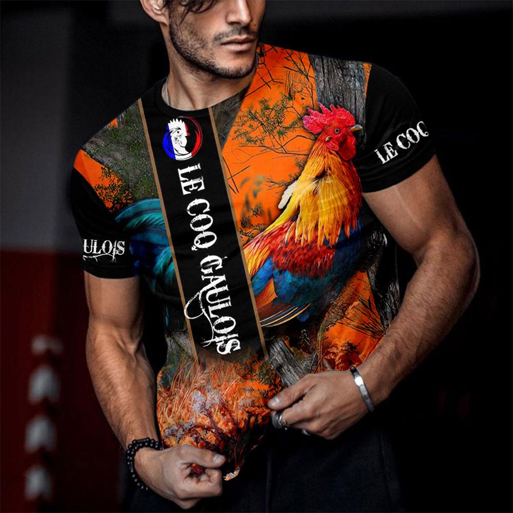 Мужские модные футболки с 3D принтом Fierce Tiger Animal, летние футболки с круглым вырезом большого размера и короткими рукавами, футболки 6XL