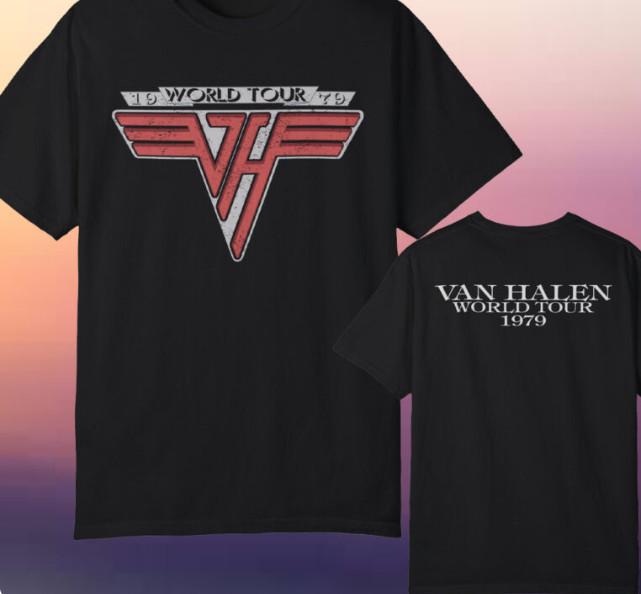 Van Halen 1979 World Tour Double-sided T-shirt