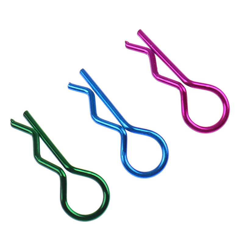 10Pcs Stainless Steel Body Clips R Pin Shell For Redcat Hsp 1/10 Rc Car Parts