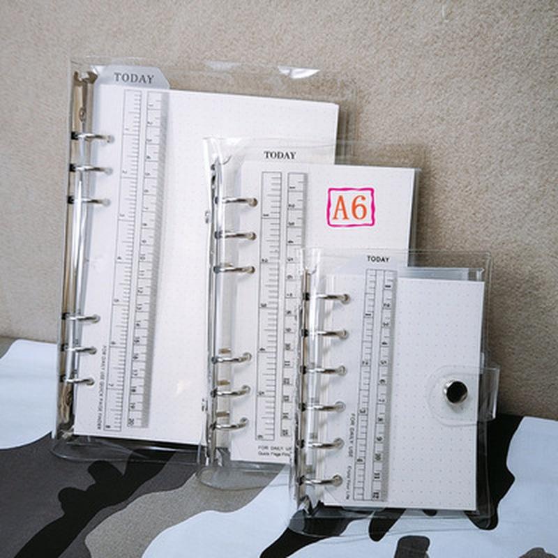 1 шт., лазерный прозрачный органайзер для блокнотов, бумажный планировщик, внутренняя страница, кольцо-переплет, дневник, журнал