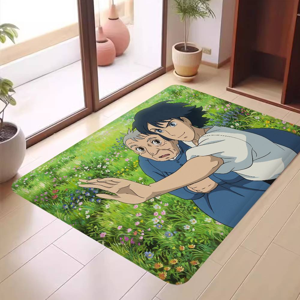 Японское Аниме Х-Ходячий М-Замок Коврик для ванной комнаты Стиль ИНС Мягкий коврик для пола в спальне Дом Прачечная Коврик Противоскользящий Приветственный коврик