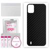 apgo Protective Skin Sticker for the Back Compatible with Ulefone Note 12P, Wrap Film, Foil, Vinyl - Pattern Carbon Black