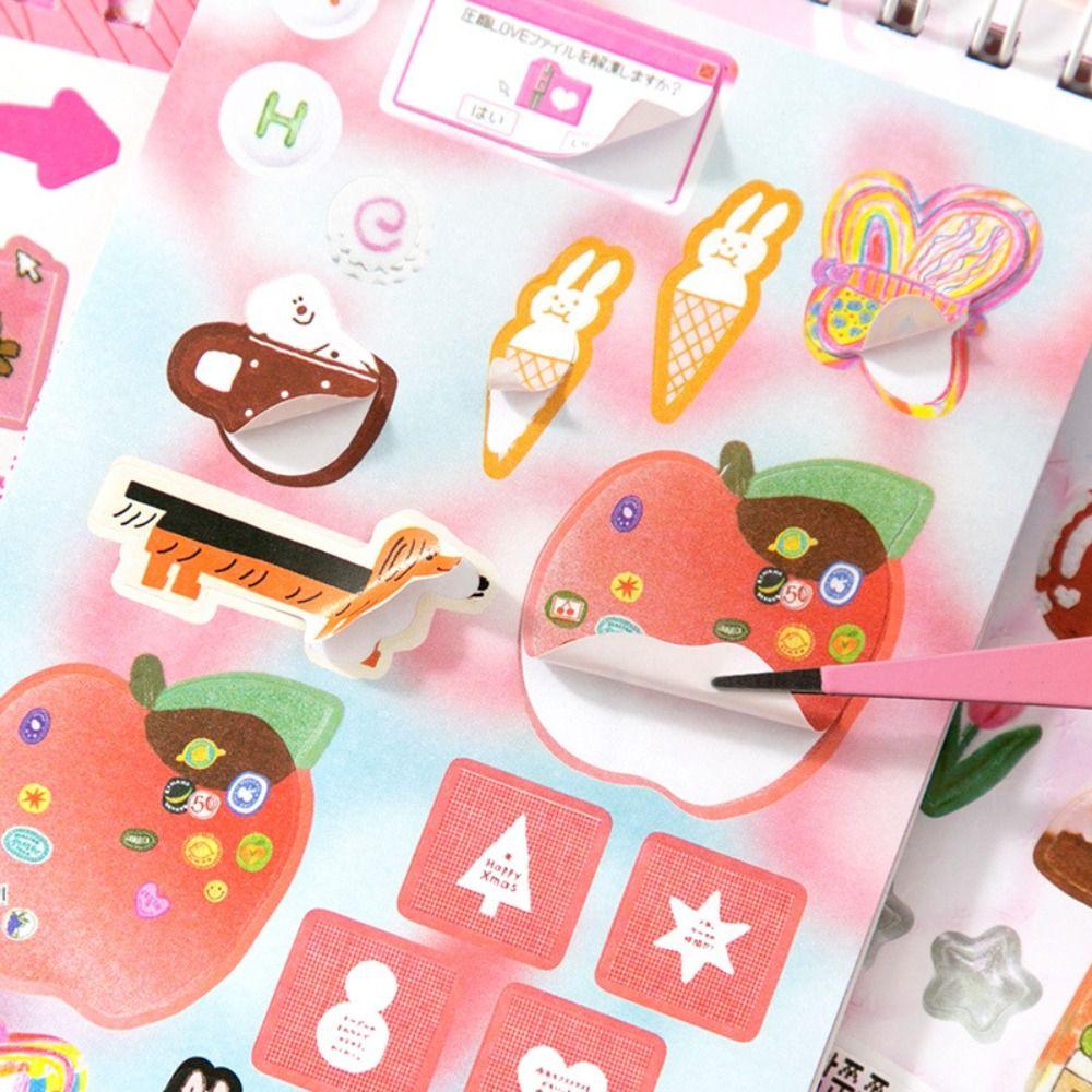 20 Sheets Sticker Book DIY Scrapbook Sticker New Diary Sticker  Stationery Supplies