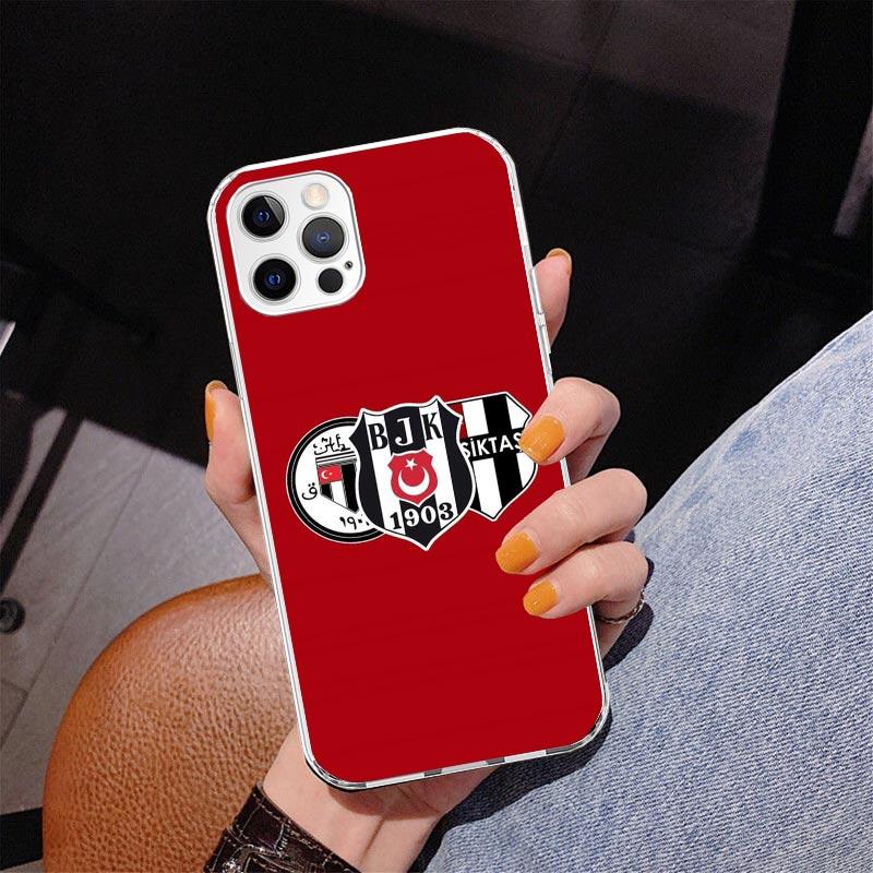 B-Бешикташ B-BJK Чехол для телефона для iPhone 13 12 Mini 11 Pro Max XS XR X SE 7 8 Plus 5S 5 6S 6 Подарок Печатная крышка Fundas