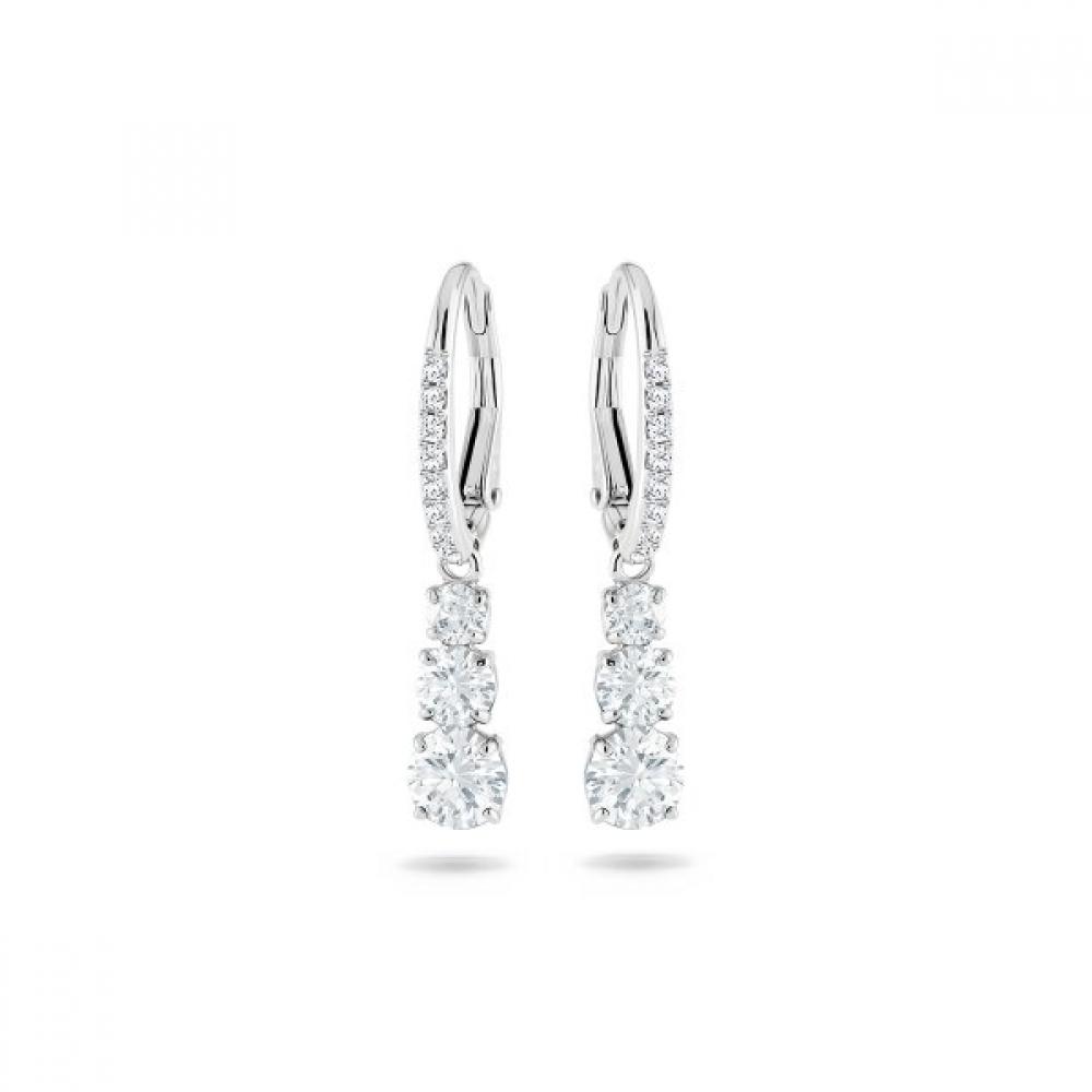 Swarovski Rhodium Drop Earrings 5416155