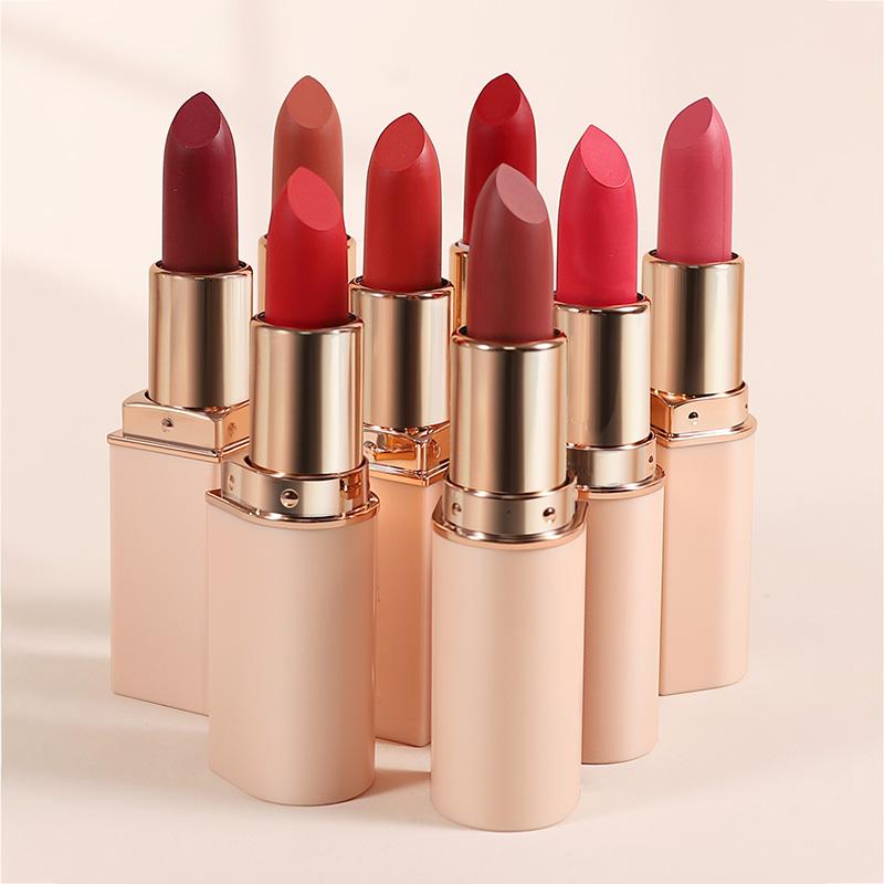HANDAIYAN 8 Nude Velvet Lipstick Sexy Charm Texture Lipstick Водостойкая антипригарная матовая помада для губ