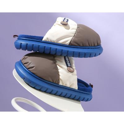 Хлопковые тапочки для домашнего использования зимой для пар, плюшевые, толстые, с утеплителем, толстая подошва, модная домашняя одежда, хлопковые тапочки для мужчин зимой