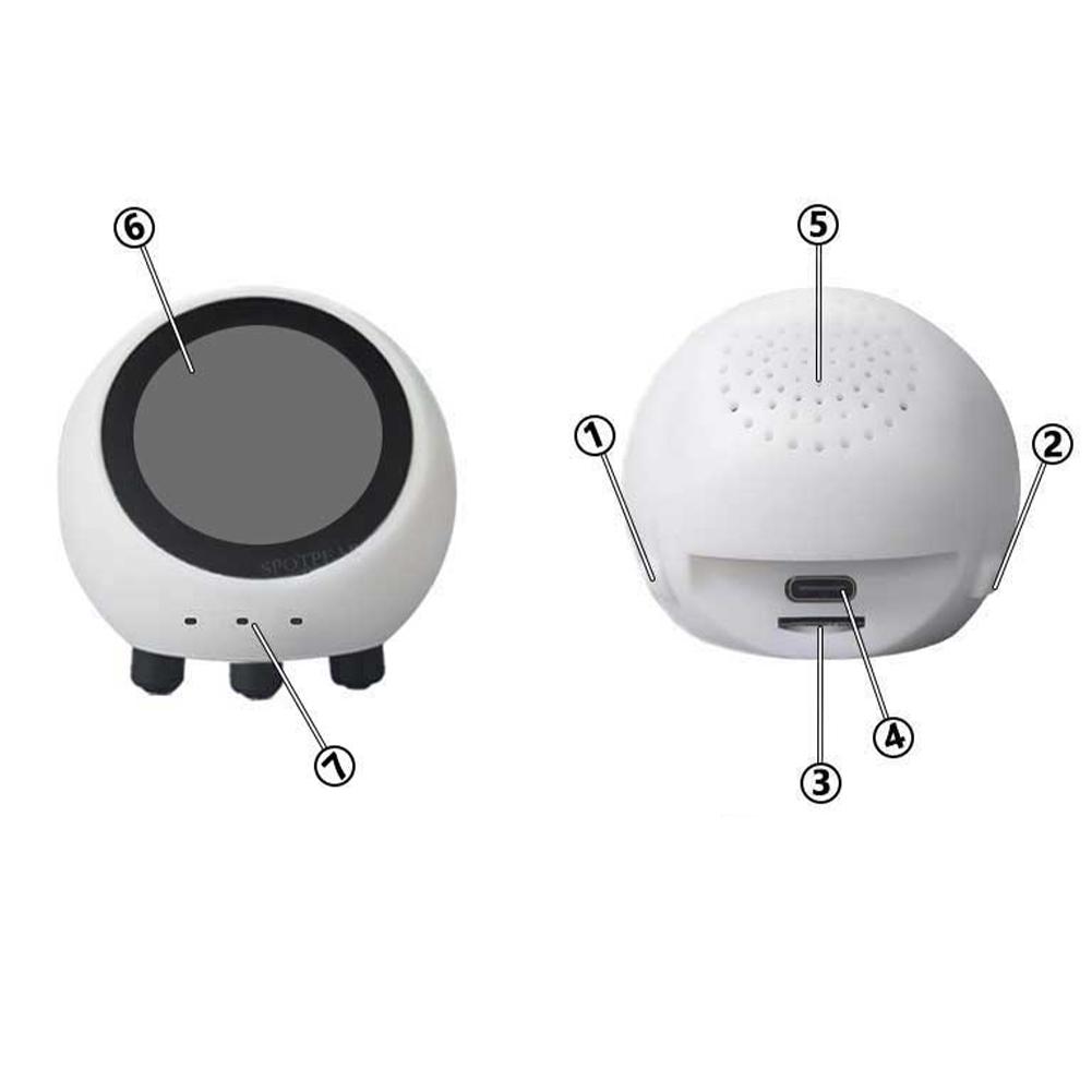 Умный настольный робот Многофункциональная плата разработки ESP32-S3 ЖК-дисплей Мини-робот Настольные украшения для домашнего декора