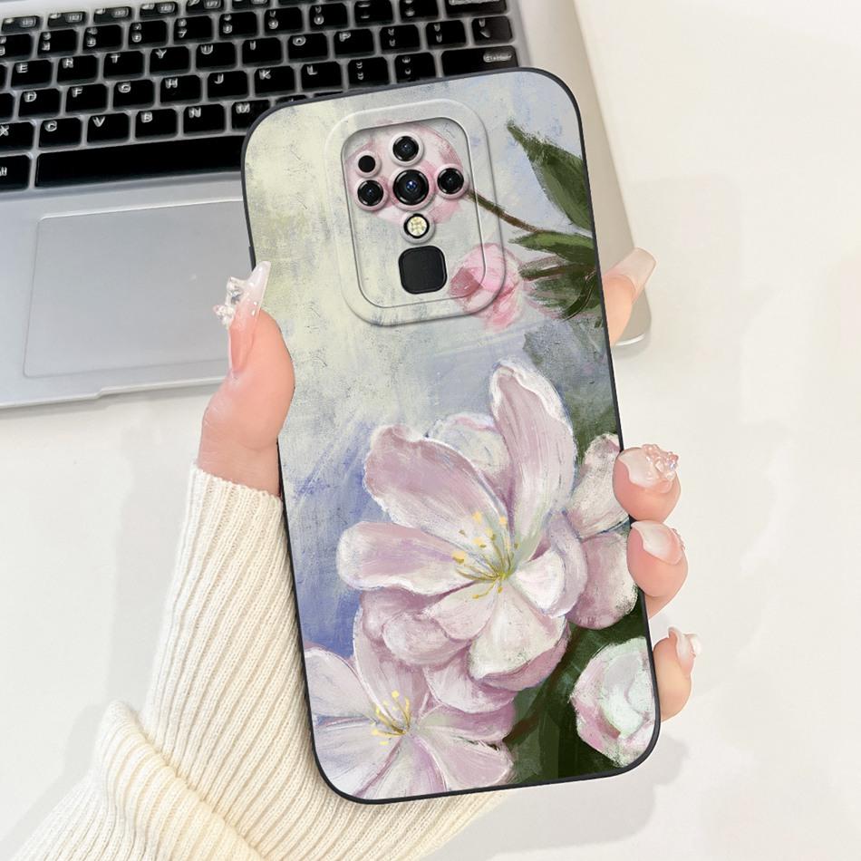 For Tecno Camon 16 Pro Case Camon16 16Pro CE7 CE7j CE9h Elegant Printing Soft Silicone Camera Protective Shockproof Phone Cases