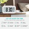 1pc LED Multifunction Digital Alarm Clock  Electronic Backlight Table Clock Backlight Data Time Calendar Desktop Smart Clock
