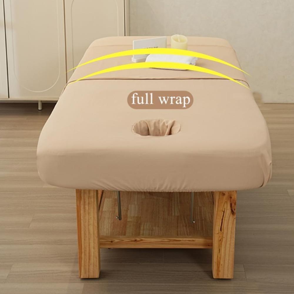 Oilproof Waterproof Spa Massage Bed Cover, Reusable Elastic Band All-Round Wrap Sheet for Tattoo Lash Salon Beauty Bed (1/2pcs)