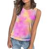 Women's Loose Fashion Casual Print Crew-neck Sleeveless Summer Vest