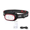 Powerful 4 LED Sensor Headlamp USB Rechargeable Headlight Led Head Torch Camping Search Light Head Flashlight Fishing Lantern