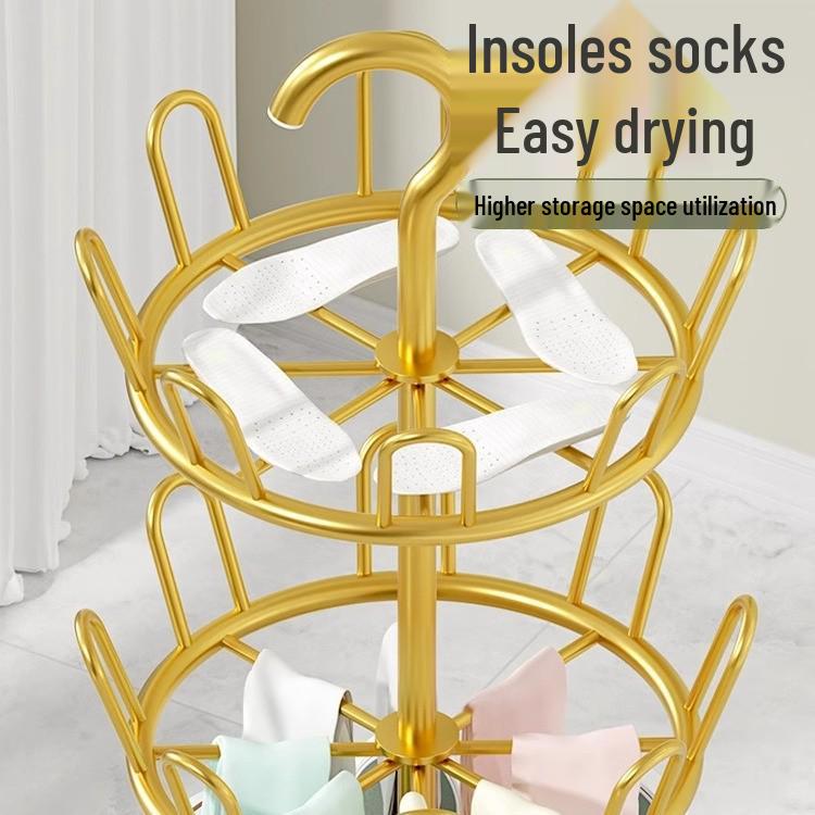 Multi-functional Floor-Standing Shoe Rack with Water Tray and Universal Wheels for Outdoor Balcony Use.
