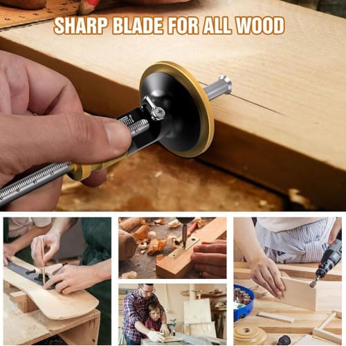 Buerjia Wheel Marker Gauge, Woodworking Dovetail Scribing Gauge, Scriber Marker Tool, Essential Tool for Woodworking Projects