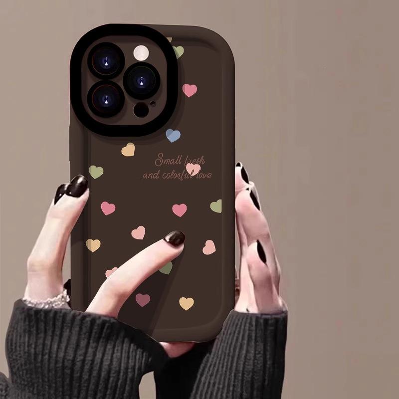 Радужный чехол Love Applicable Apple 15promax для мобильного телефона с рисунком iPhone 14pro Skin Feeling Puff 13