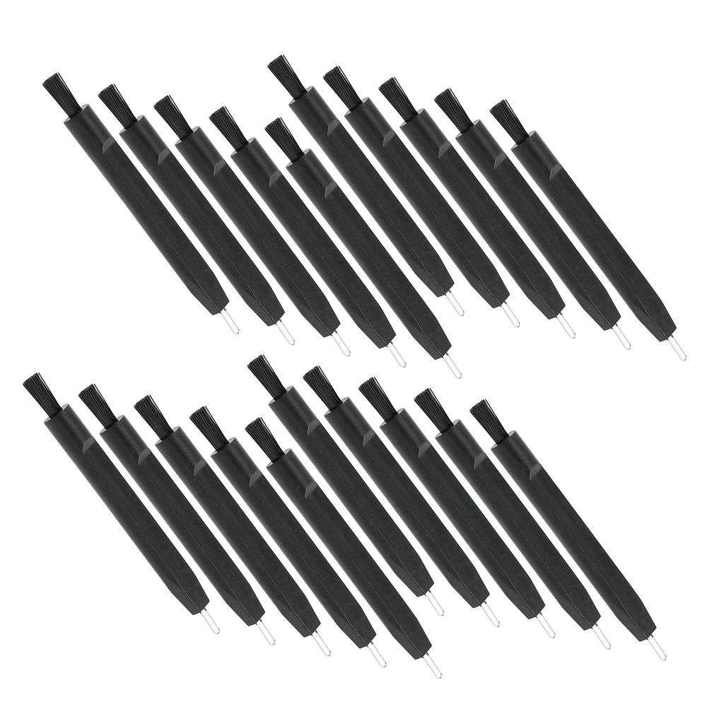 20 шт. Щеточка для чистки слуховых аппаратов с магнитной петлей для наушников, многофункциональный очиститель, черный цвет