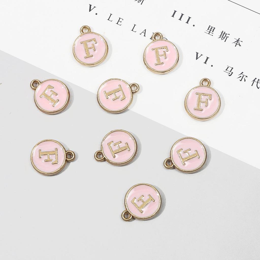 10 шт., металлическая эмаль, английские буквы, подвески, подвеска для самостоятельного изготовления ювелирных изделий, ожерелье, браслет, аксессуары