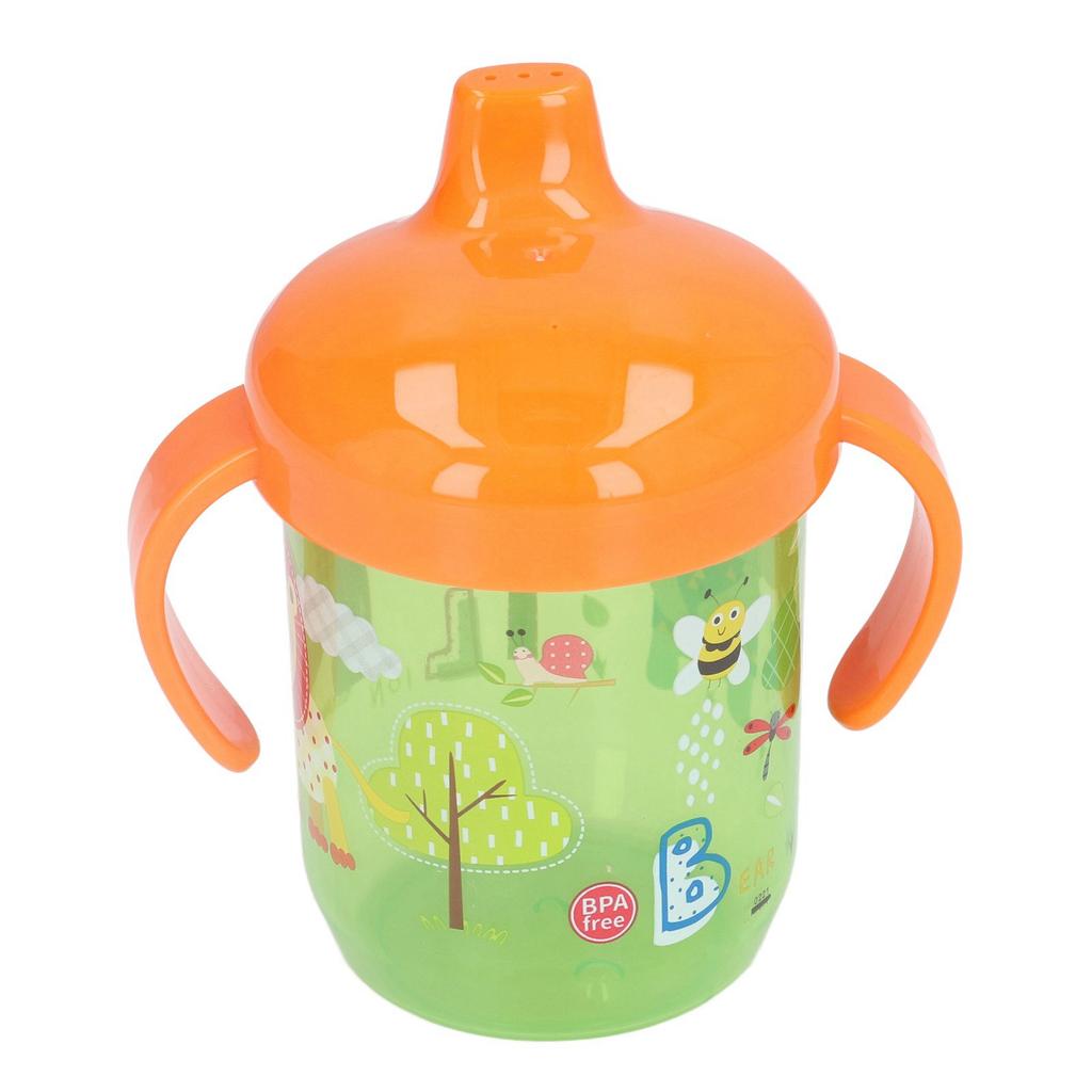 Поильник-непроливайка для младенцев, портативный, с рисунком животных из мультфильмов, детский, непроливающийся, подарок на день рождения, 260 мл