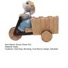 Easter Bunny Riding Tricycle Planter Resin Rabbit Flower Pot Cute Animal Plant Pot for Home Garden Desk