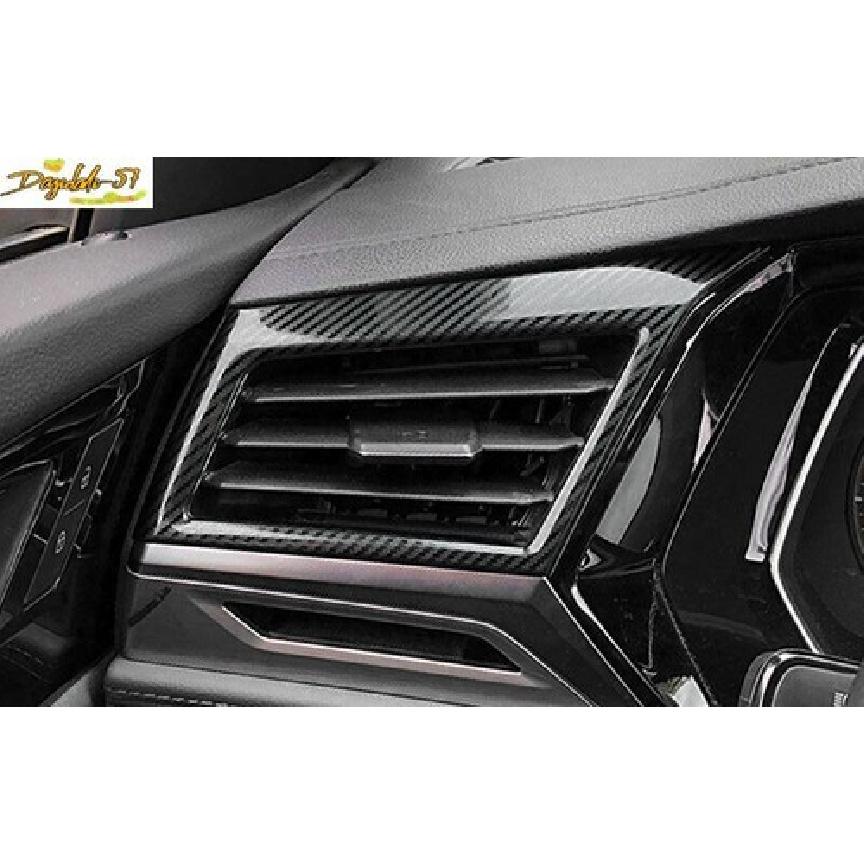 For VW Jetta Mk7 - Carbon Fiber Steel Dashboard L&R Air Outlet Vent Trim