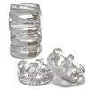 Glass Fermentation Pickling Jar Weights For Wide Mouth Mason Jars Set of 6 Groove Grip)