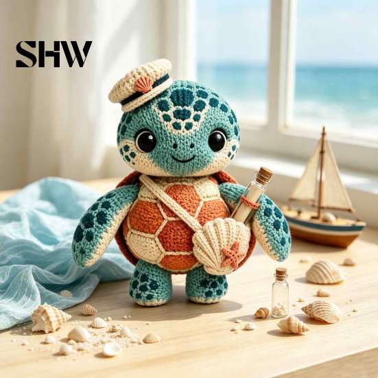 Small Animal Decoration Handmade Knitted Doll for Kids, Soft Crochet Forest Plush Toy, Healing Gift Friends Cute Hand Woven Stuffed Doll, Unique