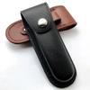 Pocket Hunt Leather Sheath Holder Flashlight Case Belt Loop Case Fold Knife Tool Camp Outdoor Carry