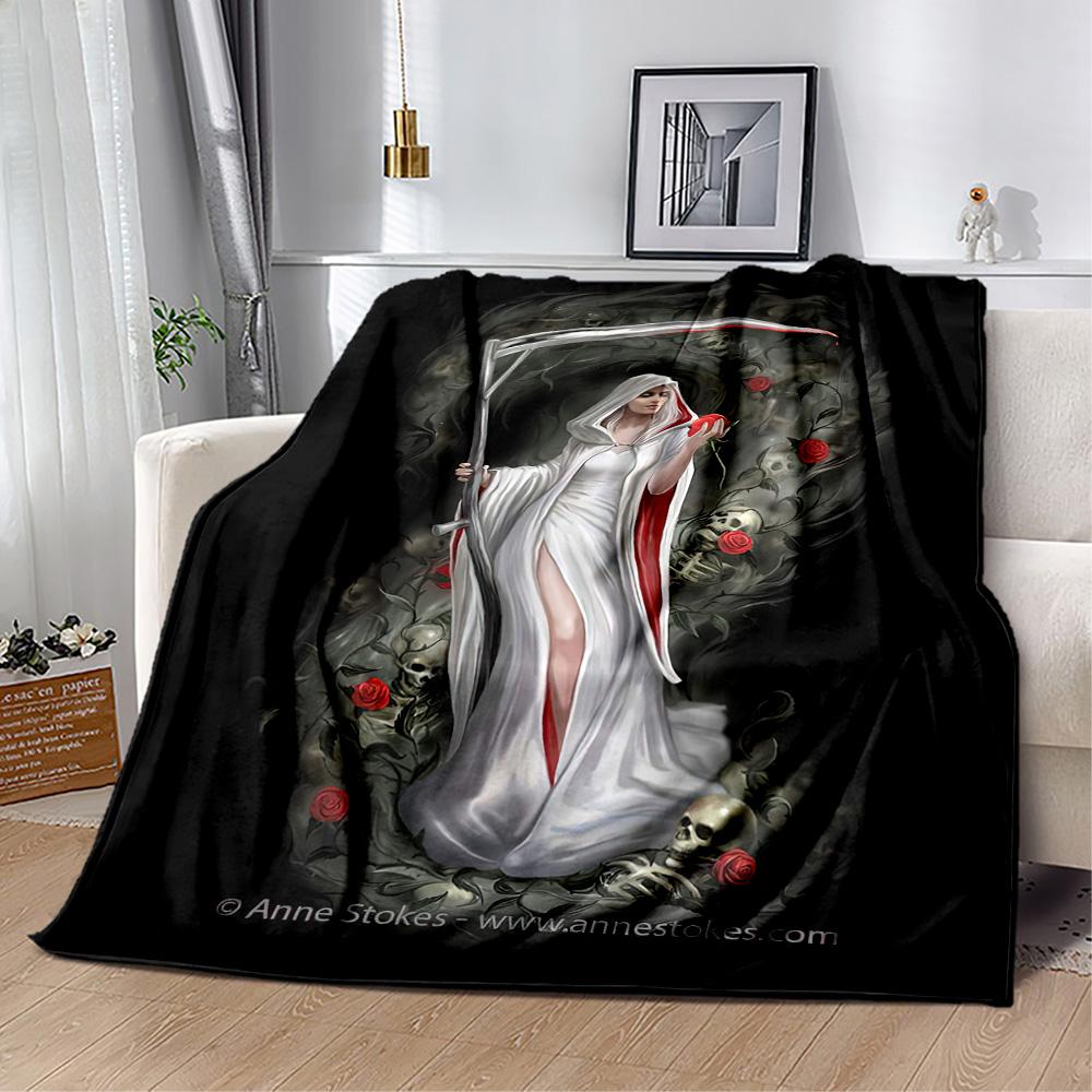 Gothic Style Blanket Ultra-Soft Great for Couch Livingroom Sofa Four Seasons Universal Warmthful Decor Birthday Christmas Gift Blanket