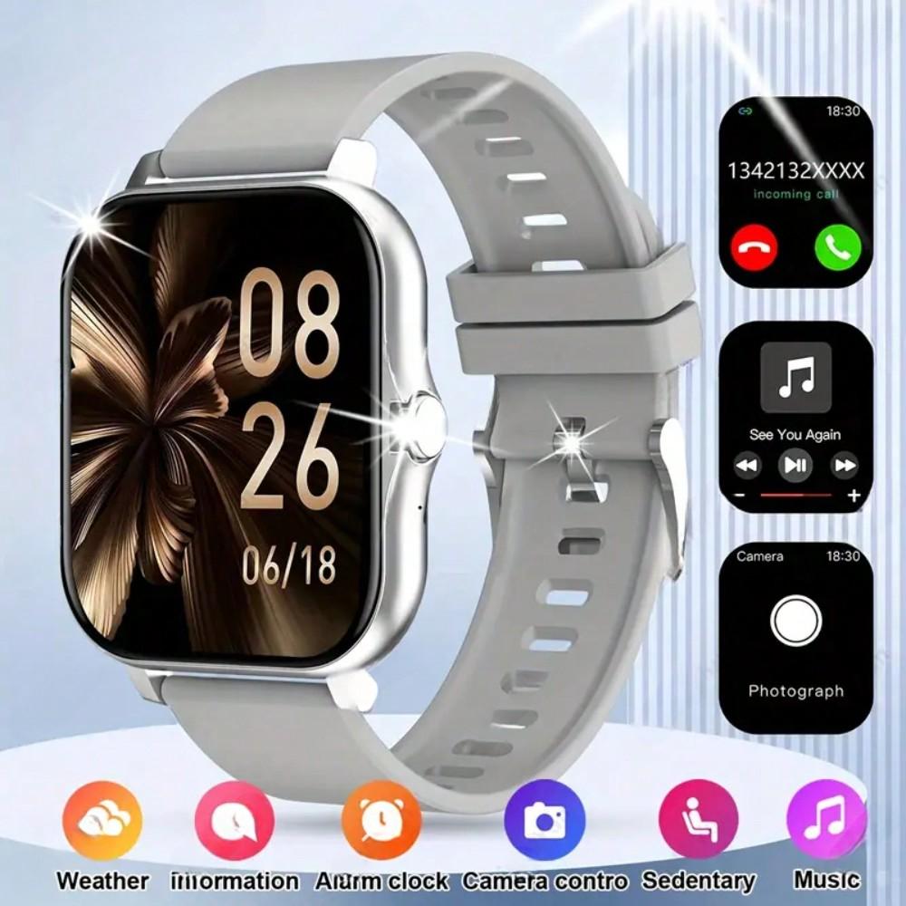 2025 Smart Watch - 1.83" Screen Bluetooth Call Waterproof Sleep Monitor Pedometer for iPhone Android