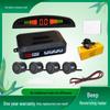 Reversing Radar with 4 Probes, LED Display, and Crescent Buzzer for Cars.