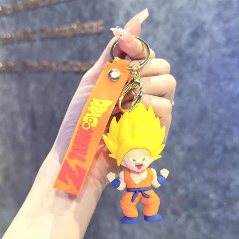 Брелок-брелок 3D-фигурка Гоку из Dragon Ball Z - Аниме-подвеска для сумки и брелок, Идеальный подарок для фанатов и детей