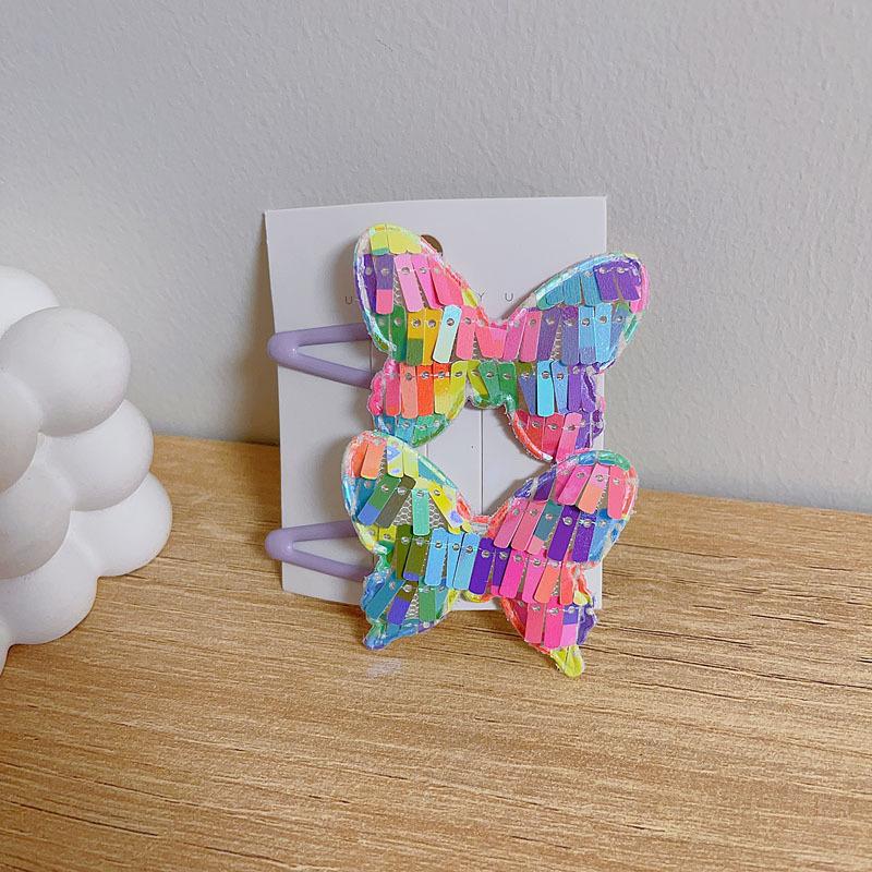 2 шт. новые милые заколки для волос принцессы с бабочкой и пентаграммой для девочек, детские головные уборы, заколки для волос, заколки, аксессуары для волос