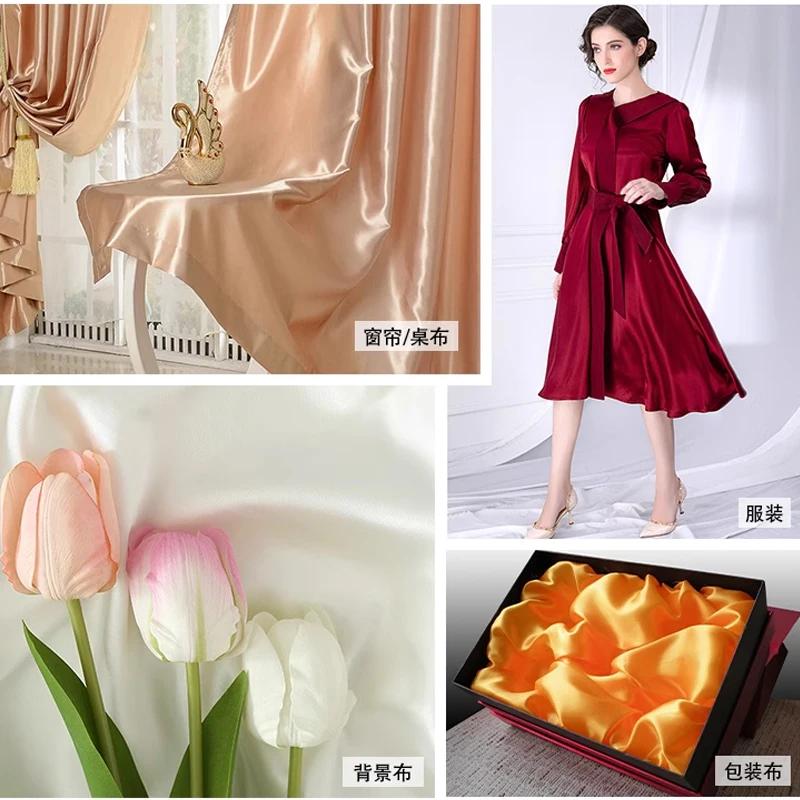 150x100см Мягкая Гладкая Атласная Подкладочная Ткань для Фона, Подкладки для Одежды, Штор, Декоративная Ткань Ручной Работы DIY Ткань