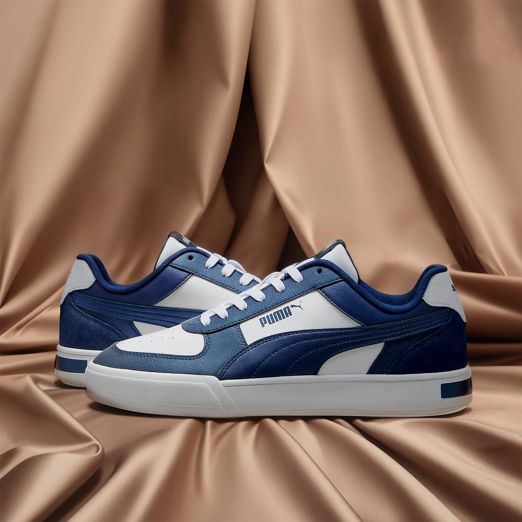Puma Caven Удобные Легкие Низкие Кроссовки Унисекс Синий Белый 399398-07