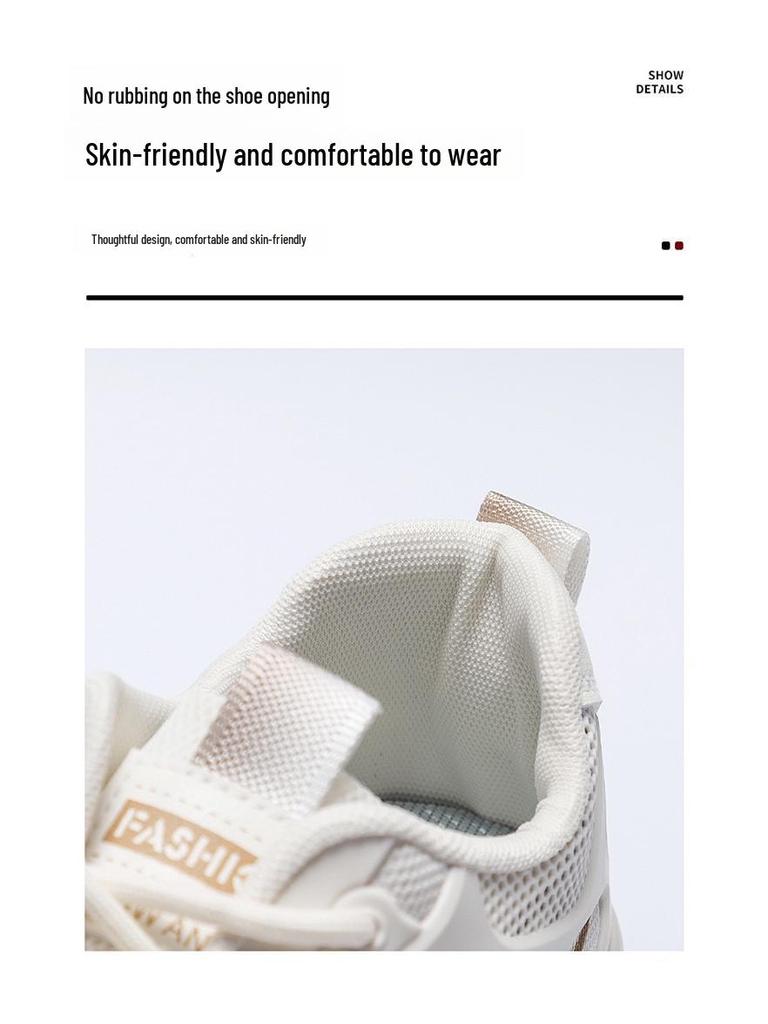 Men's Summer Breathable Mesh Canvas White Shoes, Korean Style All-Match Thick Bottom Casual Sports Shoes.