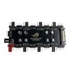 12В 4-контактный/5В 3-контактный ARGB/RGB PWM концентратор вентиляторов 1 в 8 Многоканальный разветвитель Синхронизация с материнской платой Контроллер светодиодной ленты Адаптер-концентратор для корпусных вентиляторов