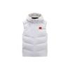 Champion All-Weather Series Solid Color National Flag Zipper Hooded Sleeveless Down Vest Men Vest Paper-White 152340906-1