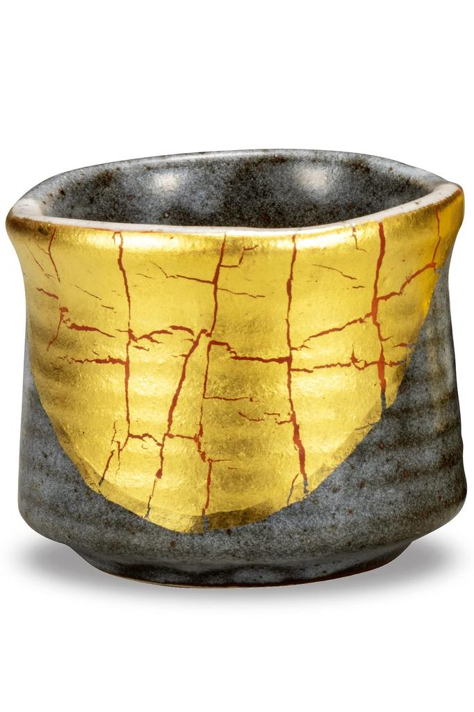 Japanese Sake Ochoco Kutani Ware Kumi Cup Gold Leaf Made In Japan Brand Pottery Japanese Tableware Sake Utensils