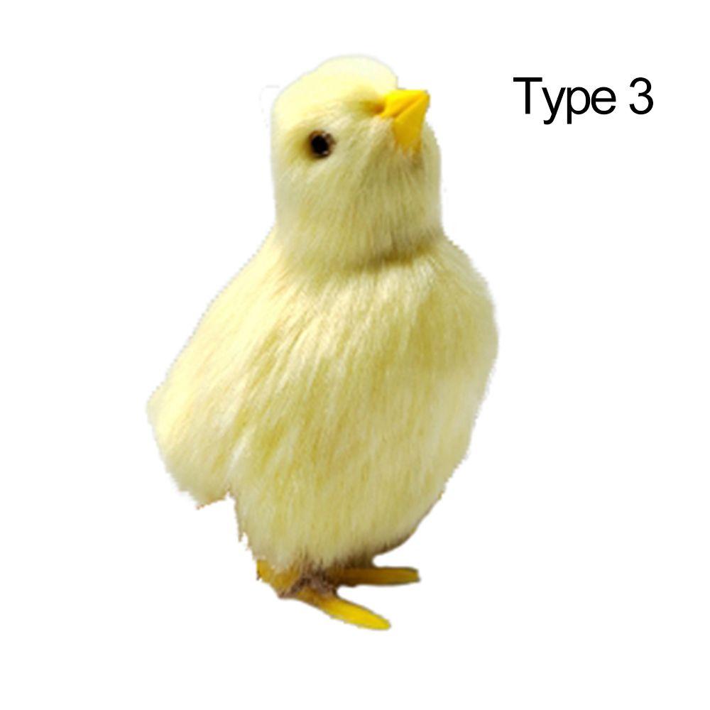 Prop Lovely Doll Home Decoration Kids Toy Easter Plush Chick Lifelike Bird Simulation Furry Chicken