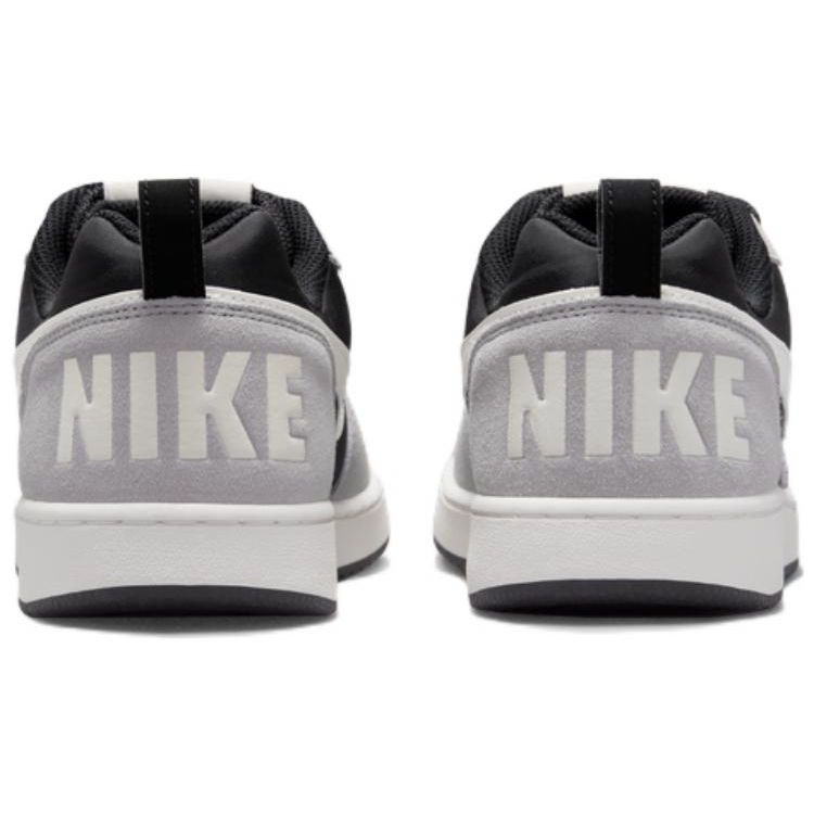 Nike Мужские кроссовки Court Borough Low Premium Black Grey Sail Matte-Silver 844881-005