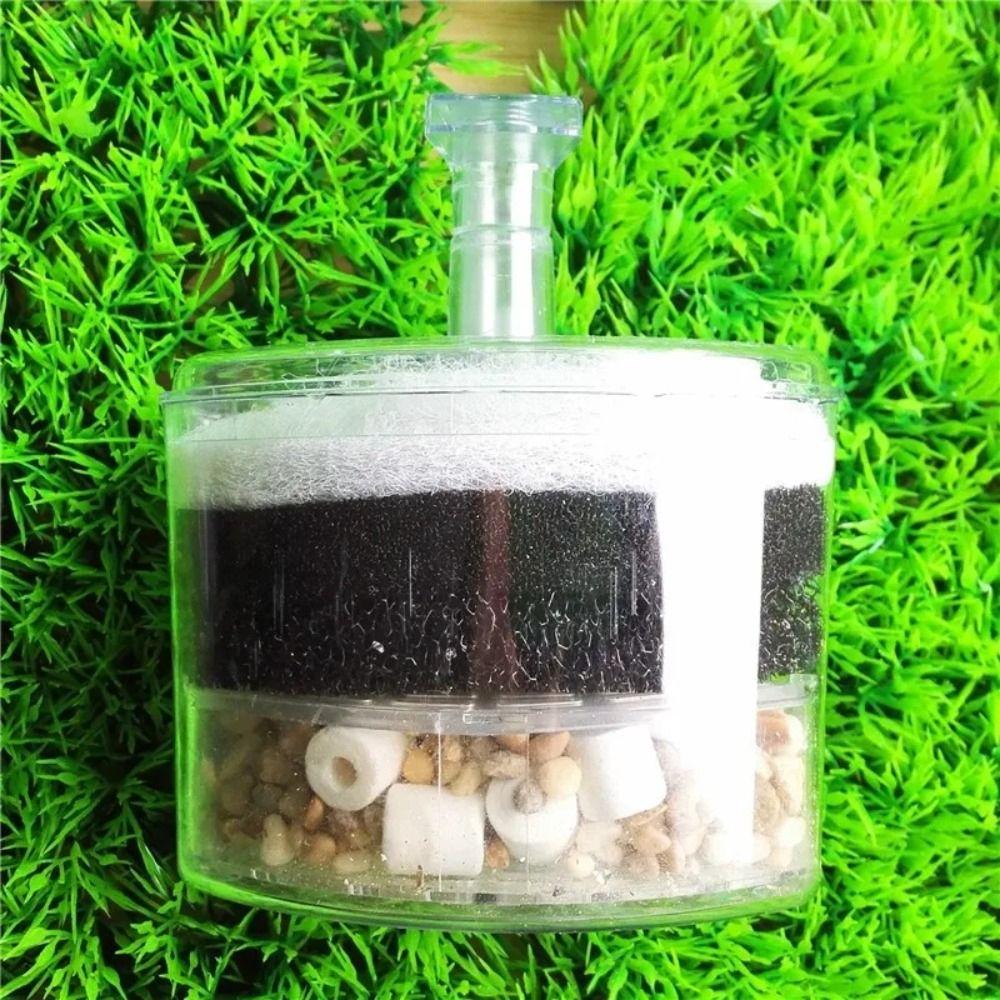 Air Driven Aquarium Bio Corner Filter Built-in Biochemical Cotton Filter Shrimp Biochemical